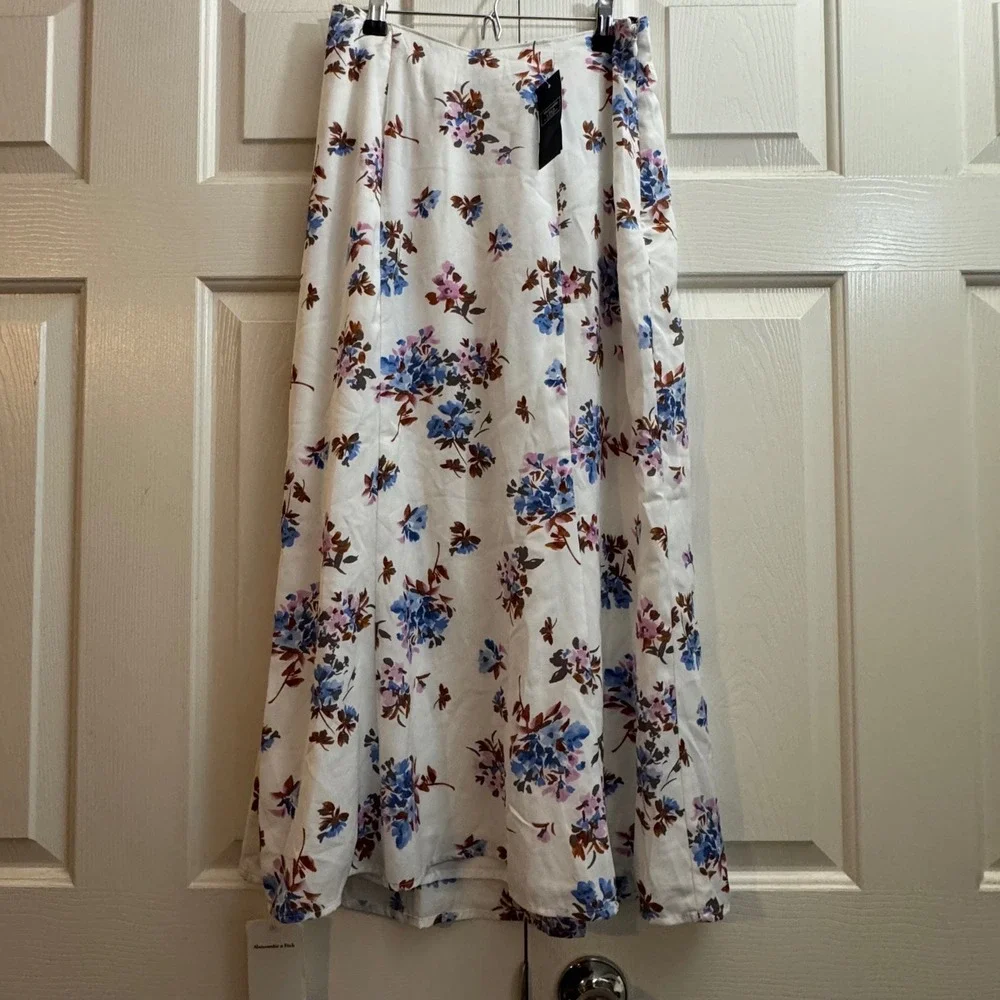 NWT Y2K Abercrombie Fitch‎ Floral Maxi Skirt High Waist Size Small $70